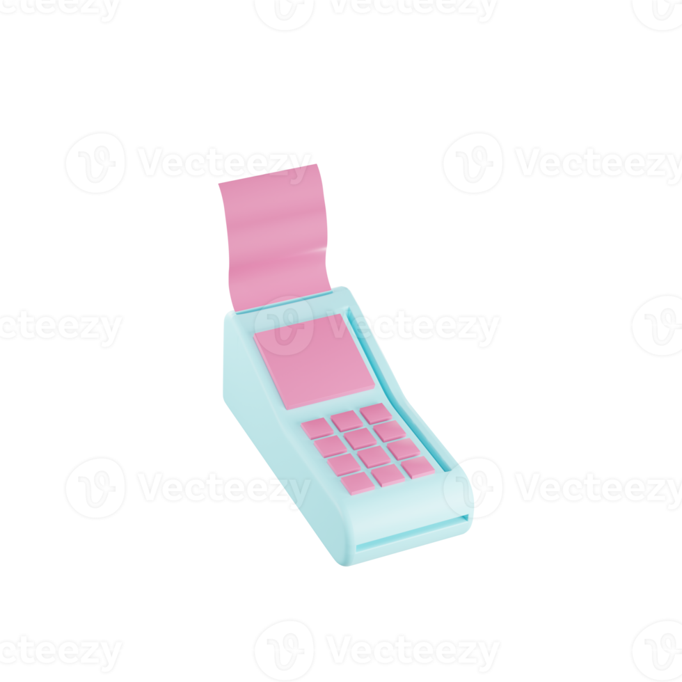 3d machen online Zahlung Terminal Konzept. pos Terminal Symbol, kontaktlos Zahlung Transaktion. png