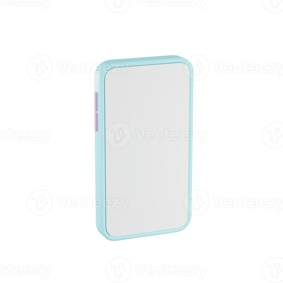 3D smartphone with podium display . stand to show mobile device mockup. png