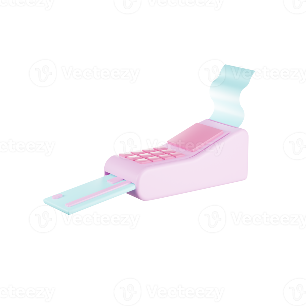 3d rendre en ligne Paiement Terminal concept. pos Terminal icône, sans scrupule Paiement transaction. png