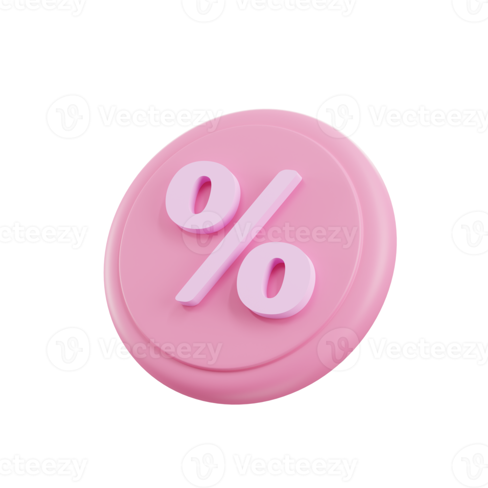 3d render Sale tag on pastel background.discount sale, promotion in social media. png