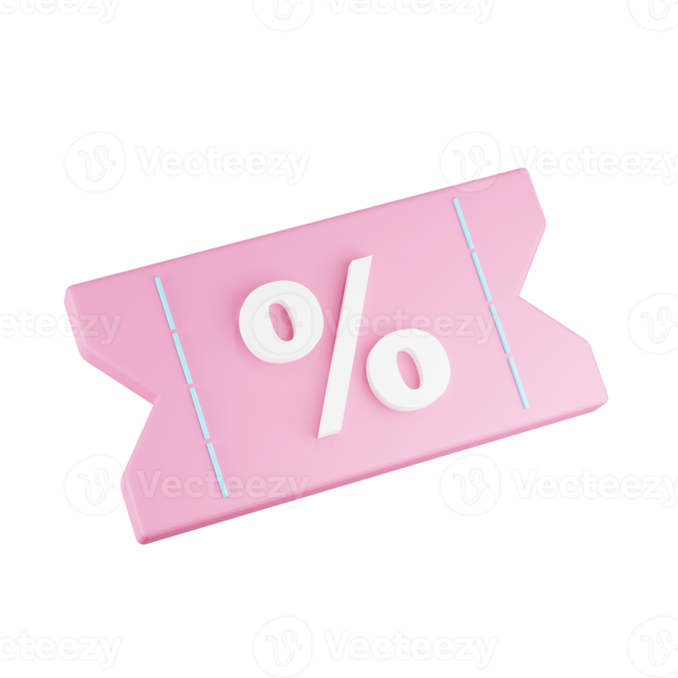 3d render Sale tag on pastel background.discount sale, promotion in social media. png