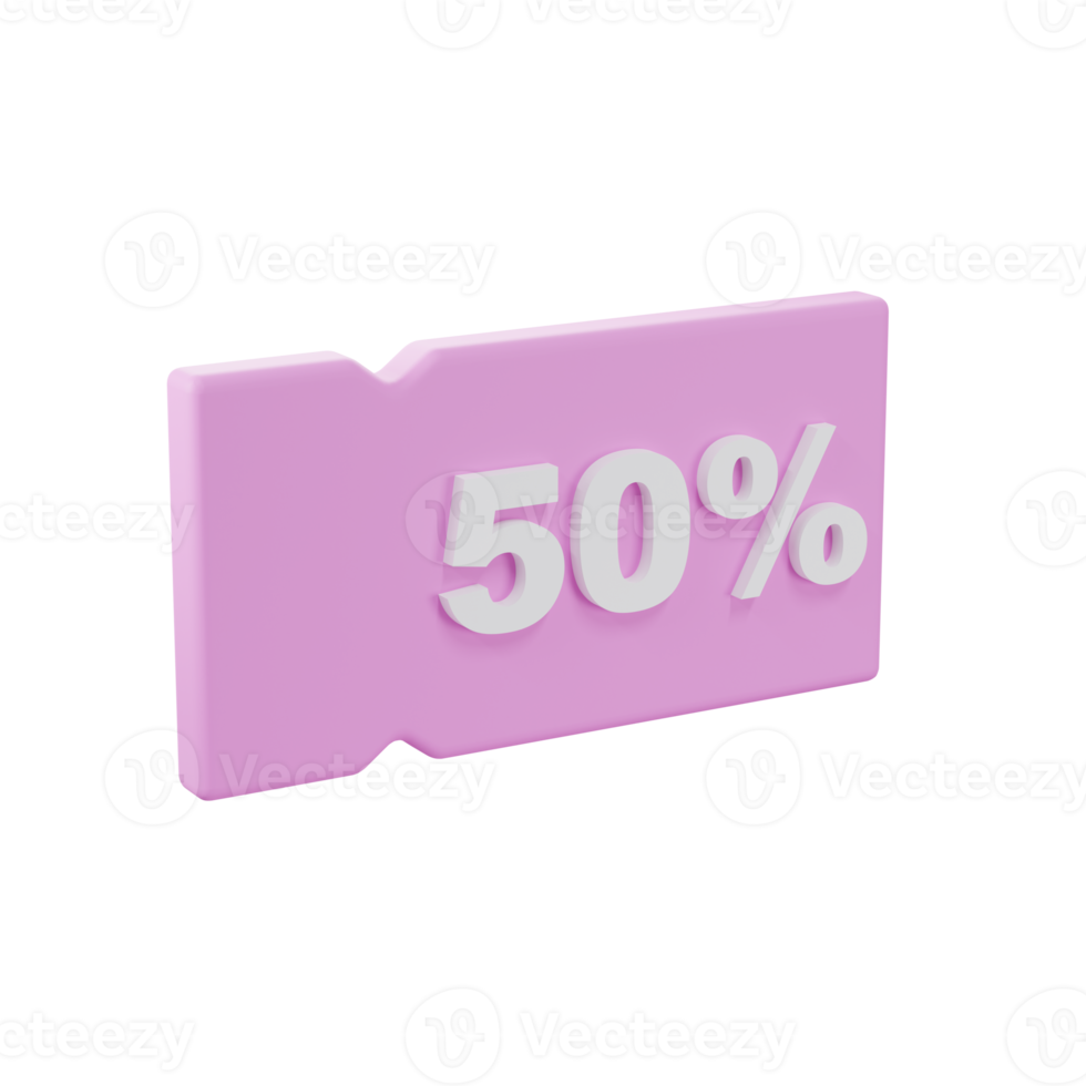 3d render venda tag em pastel fundo.desconto oferta, promoção dentro social meios de comunicação. png