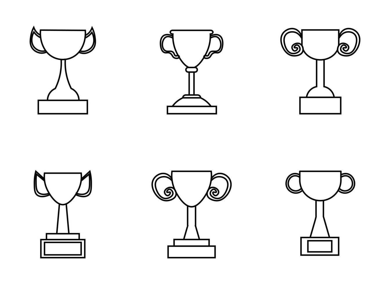 trophy vector design illustration isolated on white background