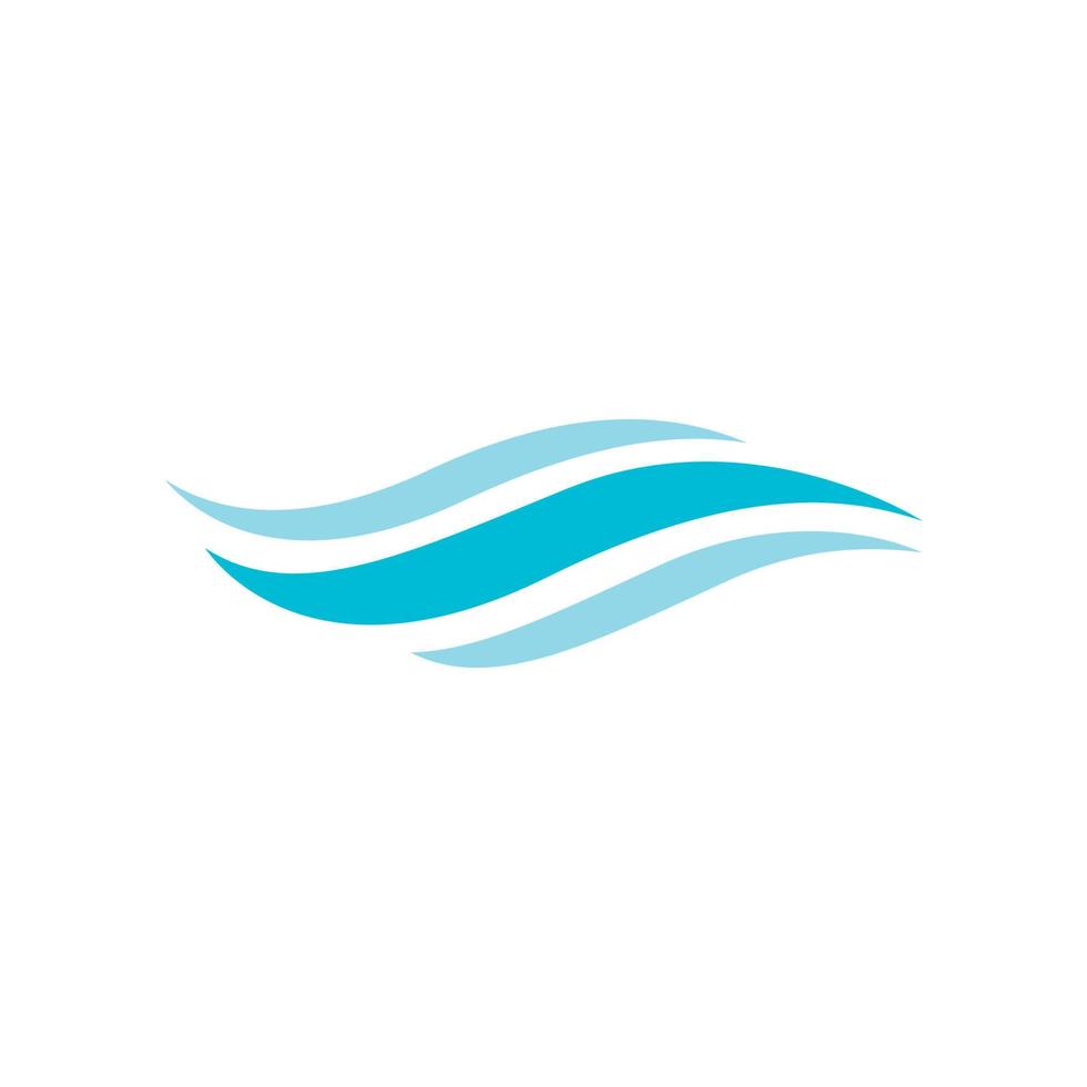 Water wave icon vector