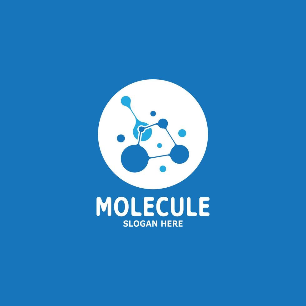 molécula logo vector modelo ilustración