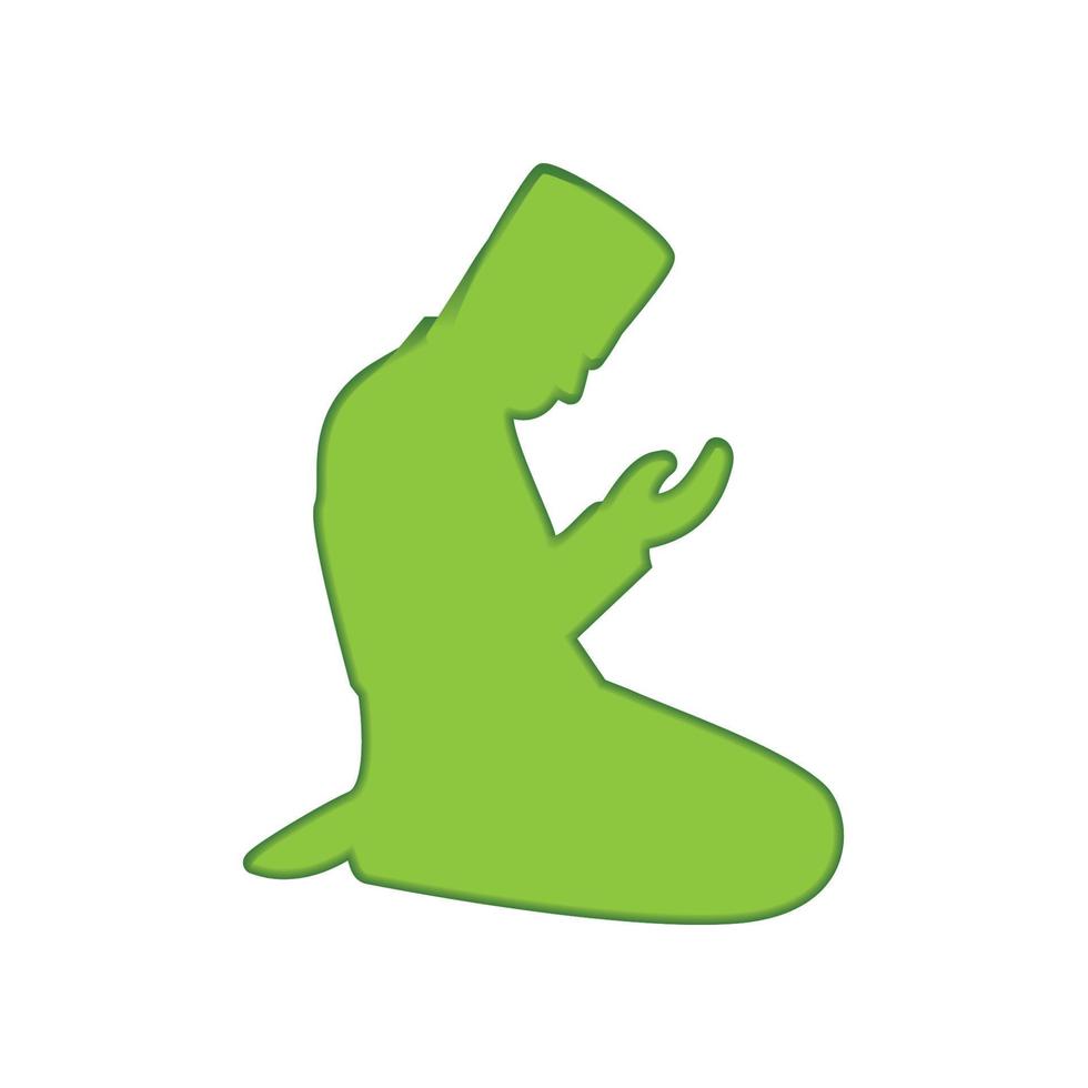 Illustration Vector Graphic of Praying Man icon