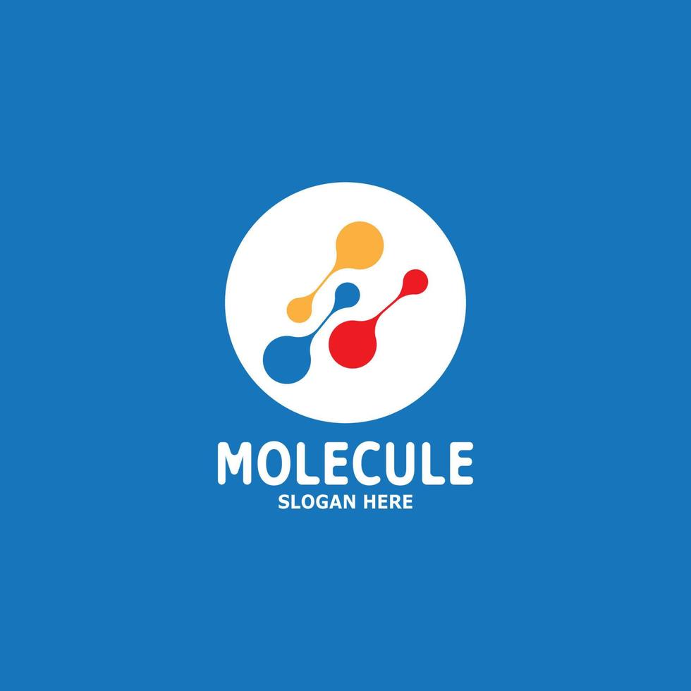 Molecule Logo Vector Template Illustration