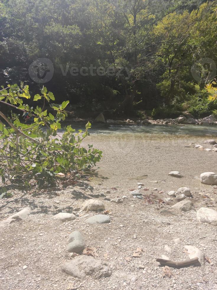 Acherontas river exploring Greece holidays mood summer traveling amazing Greek nature scape background in high quality big size prints photo