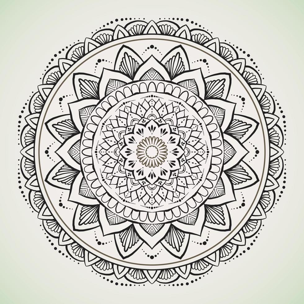 Mandala blends natural nuances with many elements vector