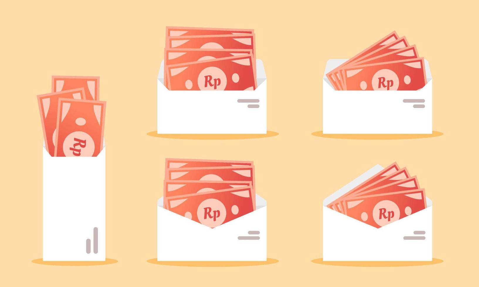 Indonesian Rupiah Money in Envelope vector