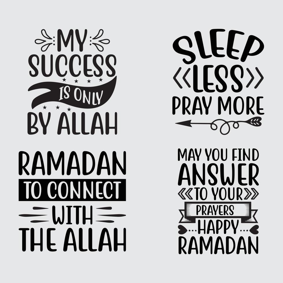 Ramadan Quotes  t-shirt design vector