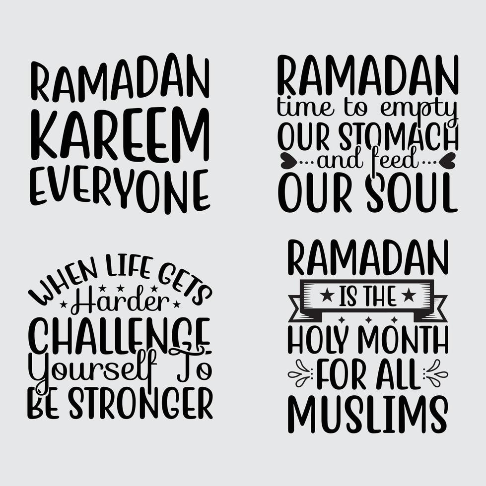 Ramadan Quotes  t-shirt design vector