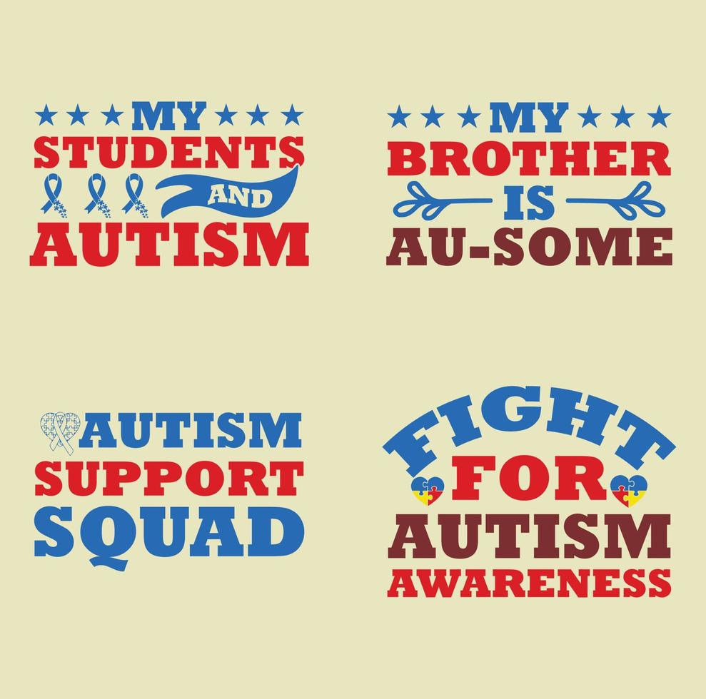 Autism quote t-shirt design vector