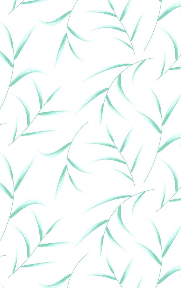 Japanese bamboo leaf floral seamless pattern. Aesthetic design for wall and decorative background. find fill pattern on swatches vector