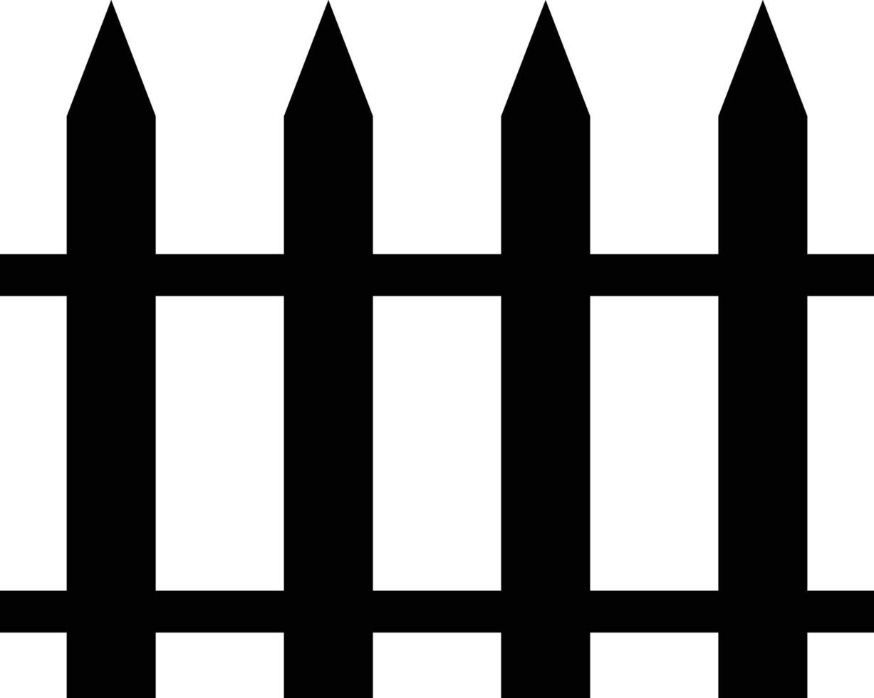 Fence icon vector isolated on a white background