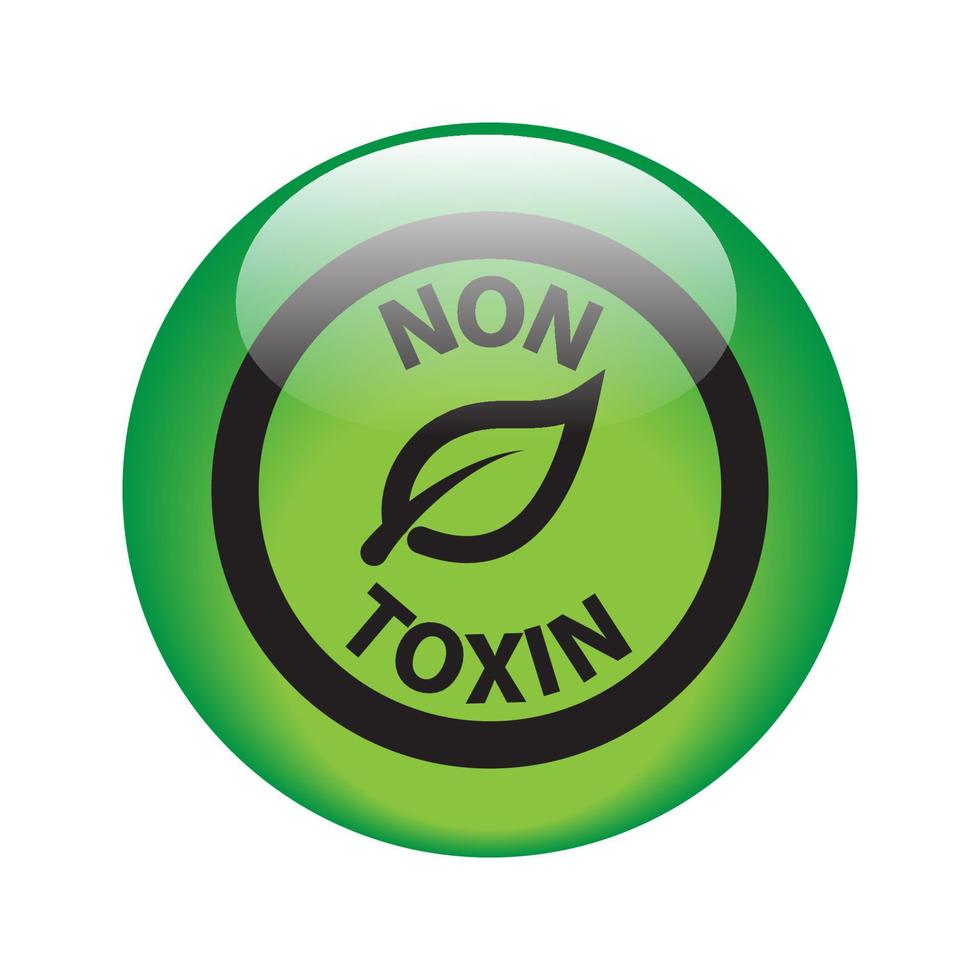Illustration Vector Graphic of  Non Toxic icon Botton
