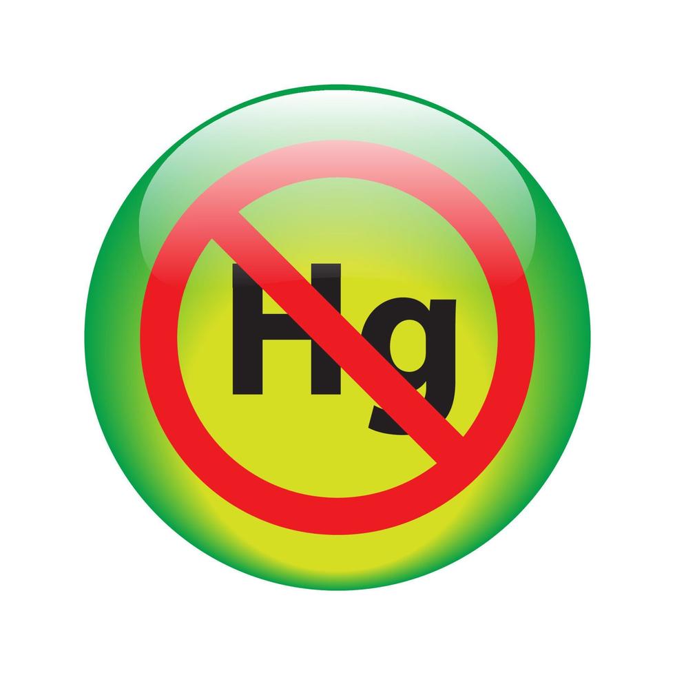 Illustration Vector Graphic of Non Mercury Botton icon