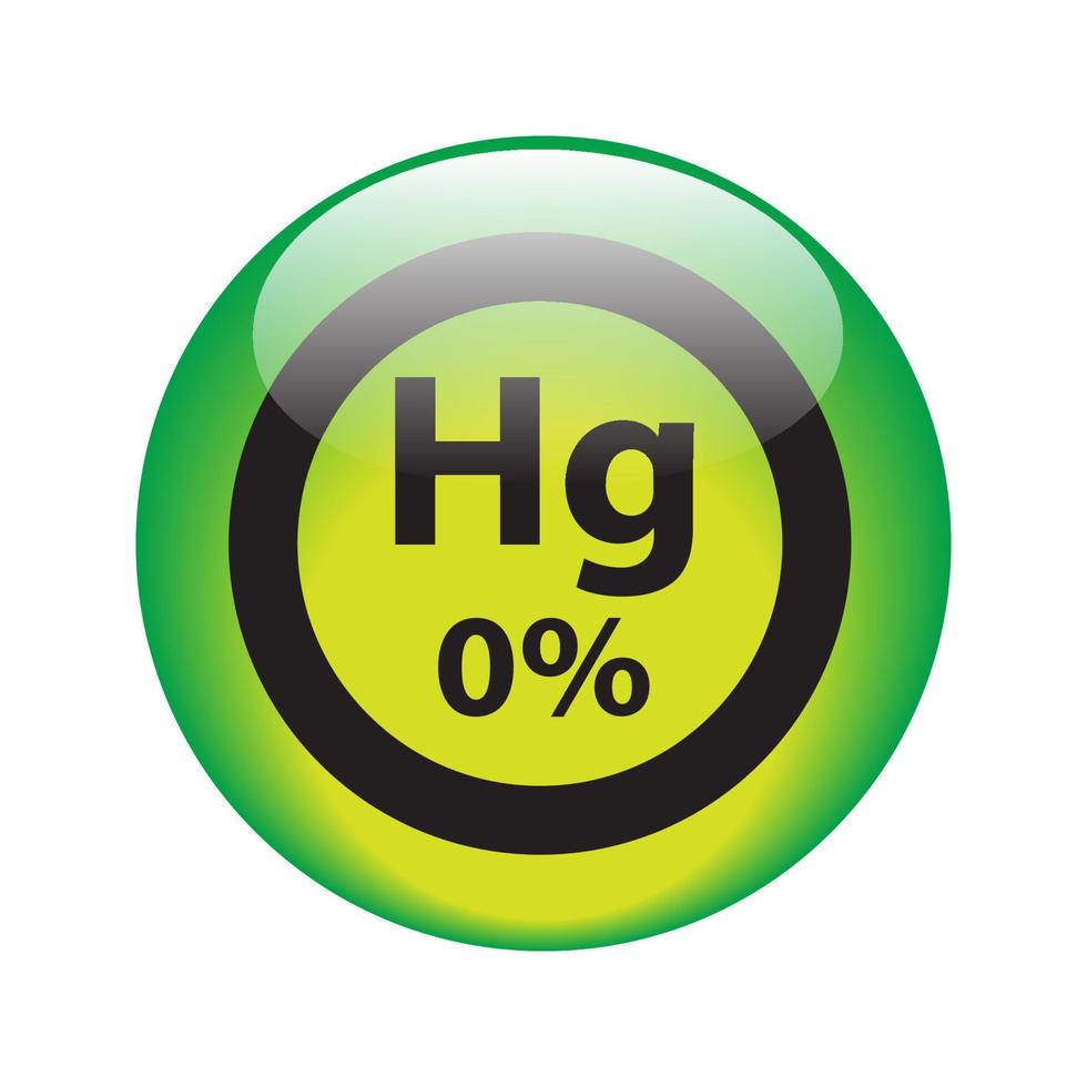 Illustration Vector Graphic of Non Mercury Botton icon