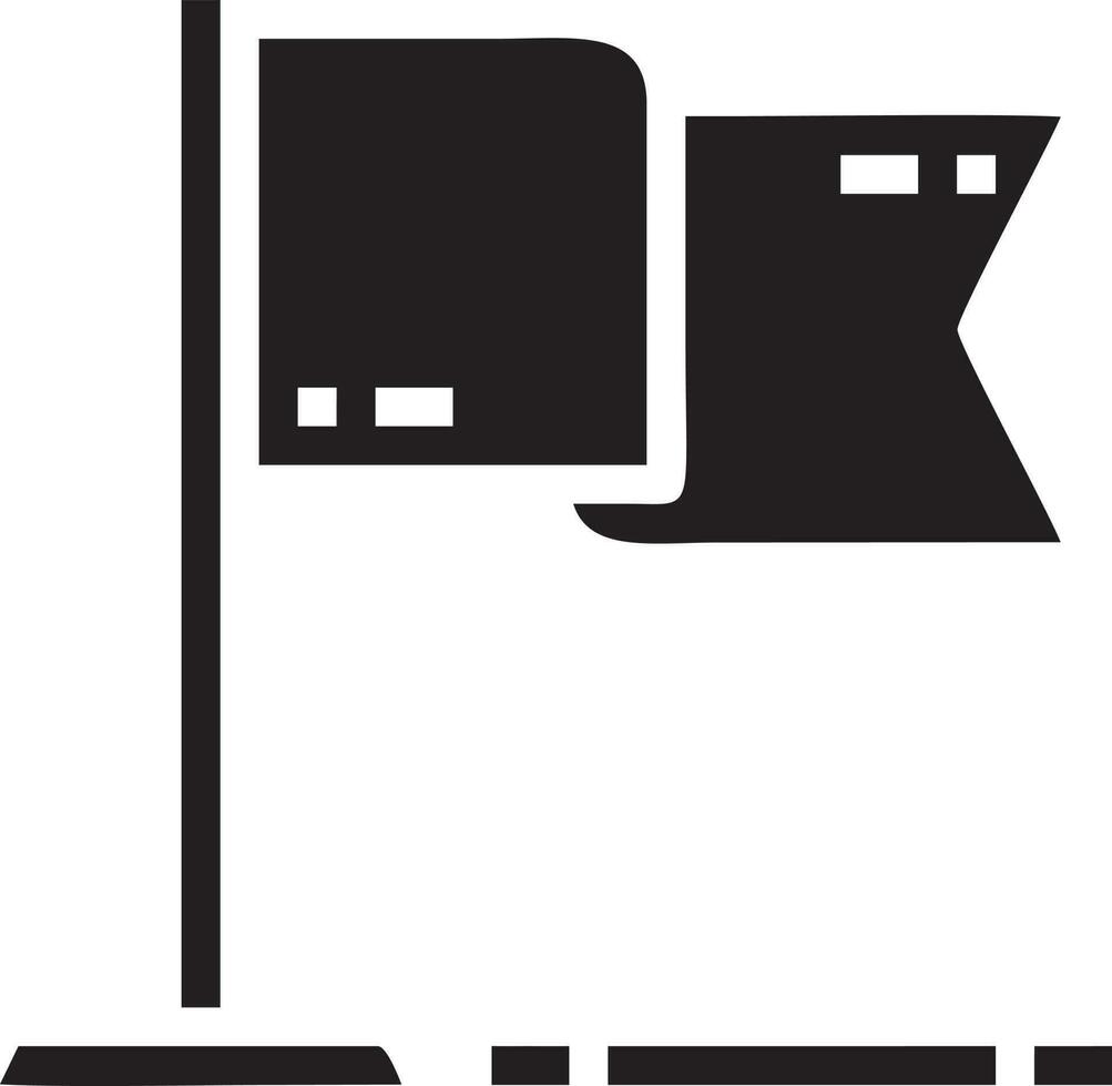 Flag icon symbol vector image. Illustration of the waving flag location design image. EPS 10.