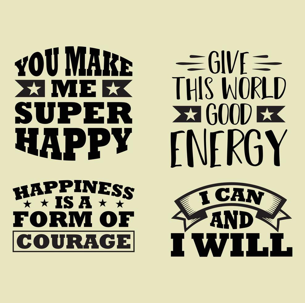 Positive quotes  t-shirt design vector