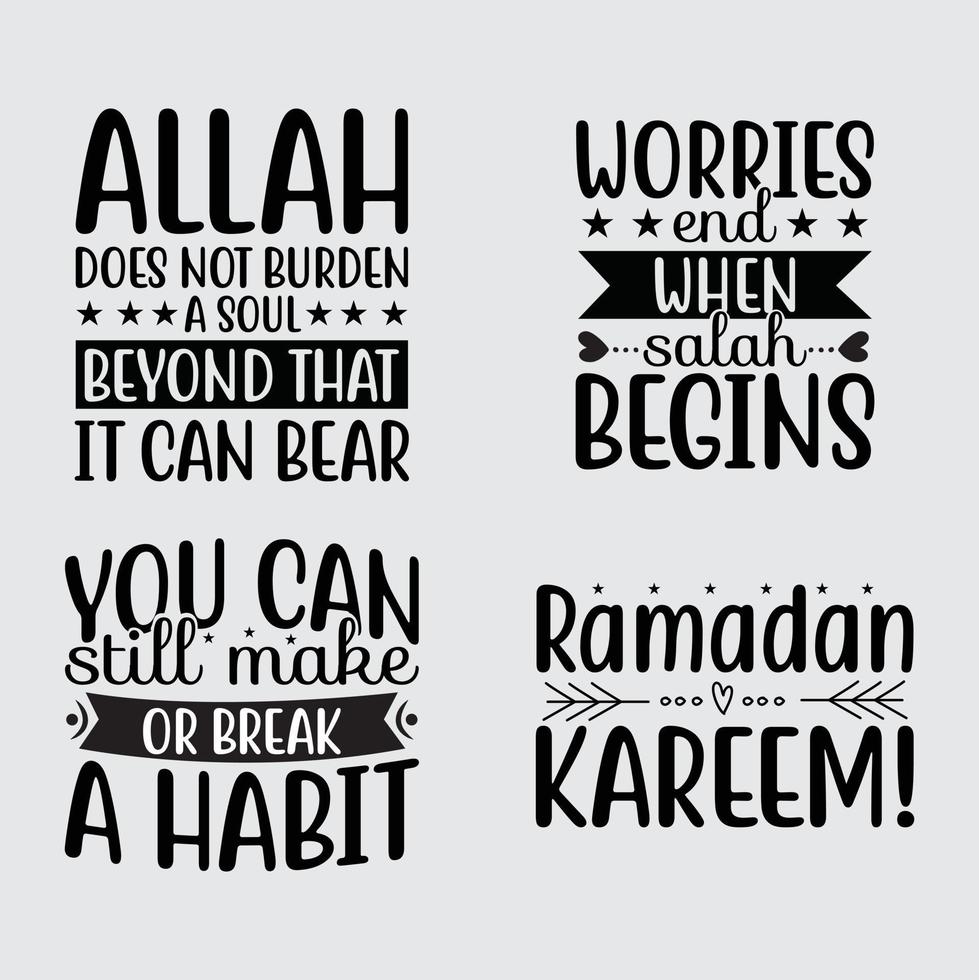 Ramadan Quotes  t-shirt design vector