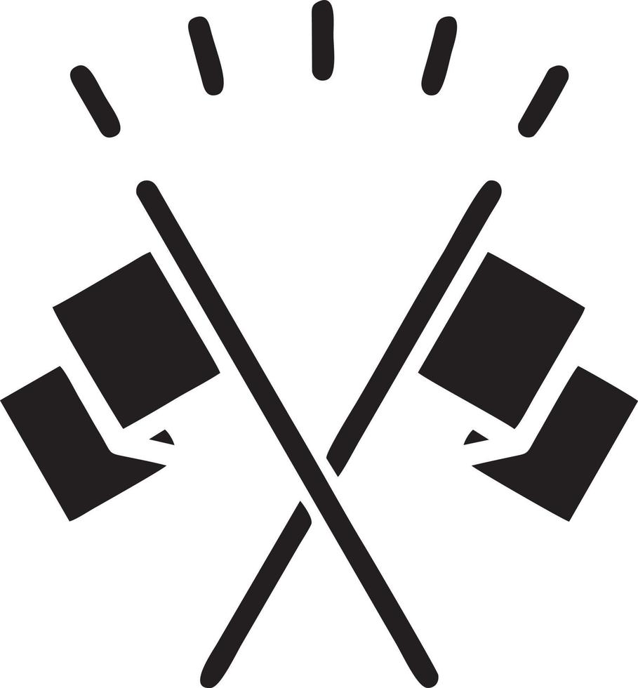 Flag icon symbol vector image. Illustration of the waving flag location design image. EPS 10.