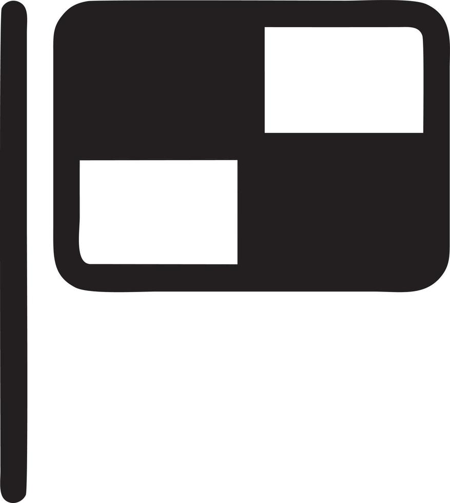 Flag icon symbol vector image. Illustration of the waving flag location design image. EPS 10.