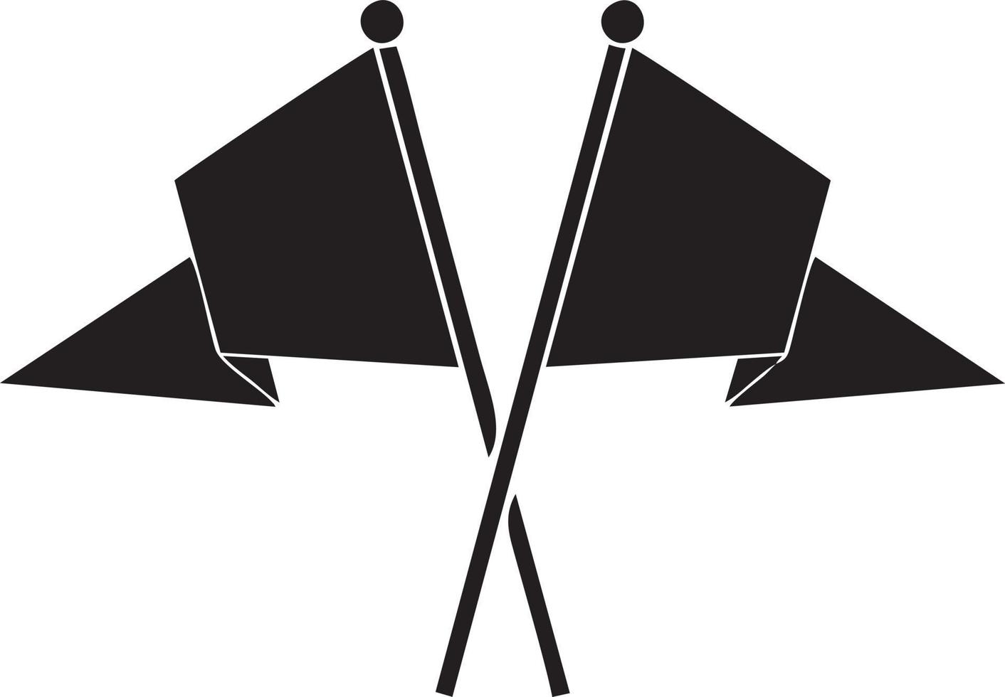 Flag icon symbol vector image. Illustration of the waving flag location design image. EPS 10.