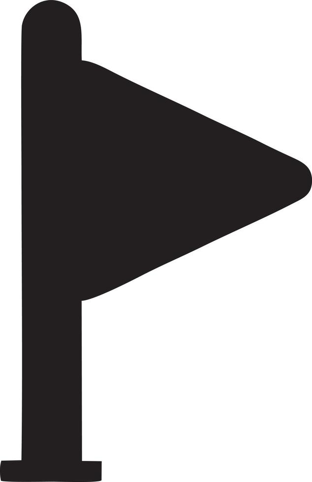 Flag icon symbol vector image. Illustration of the waving flag location design image. EPS 10.