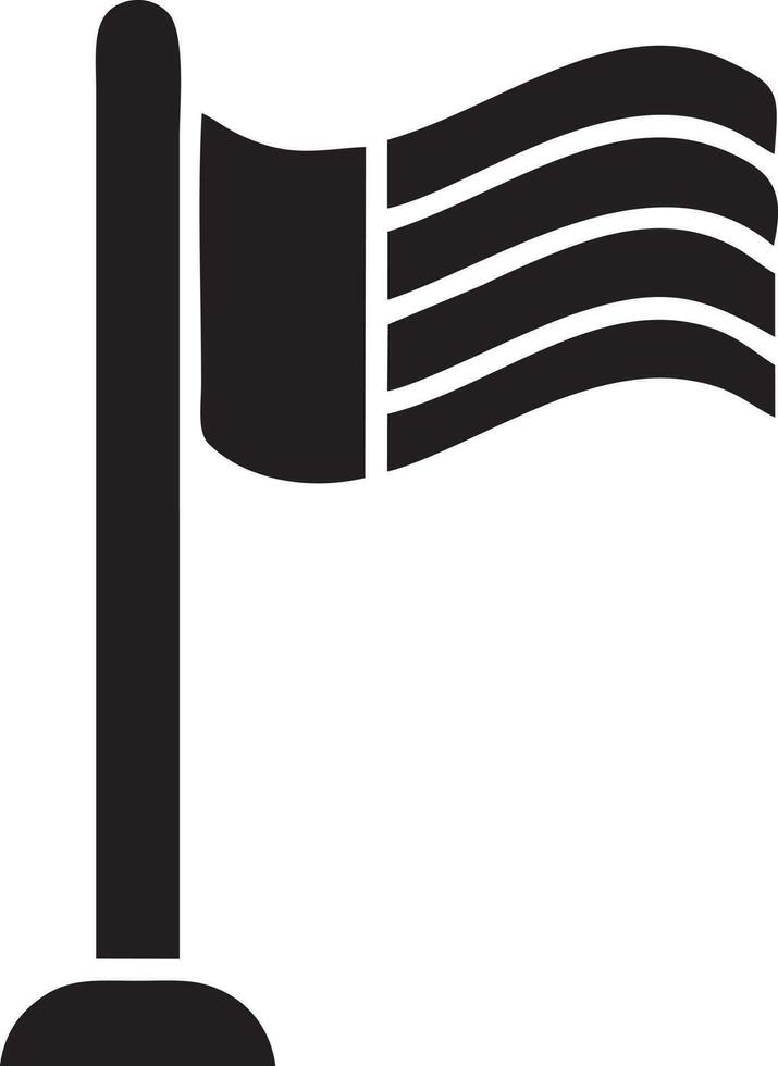 Flag icon symbol vector image. Illustration of the waving flag location design image. EPS 10.
