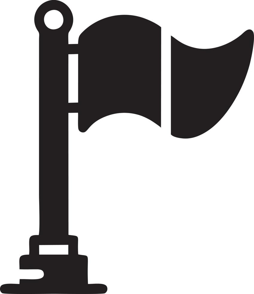 Flag icon symbol vector image. Illustration of the waving flag location design image. EPS 10.