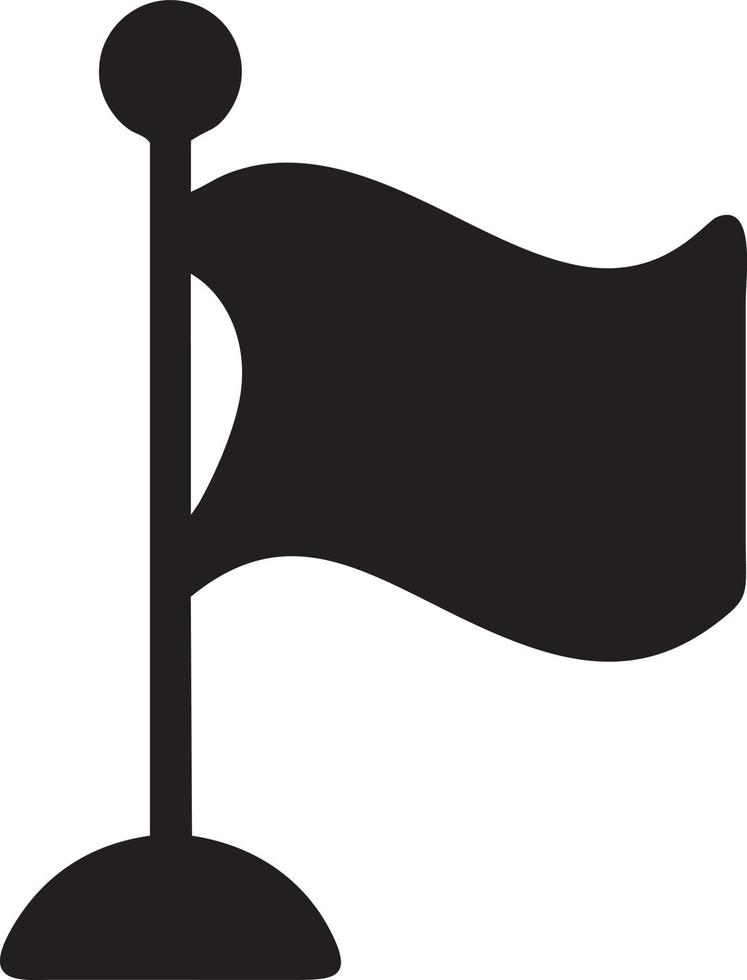 Flag icon symbol vector image. Illustration of the waving flag location design image. EPS 10.