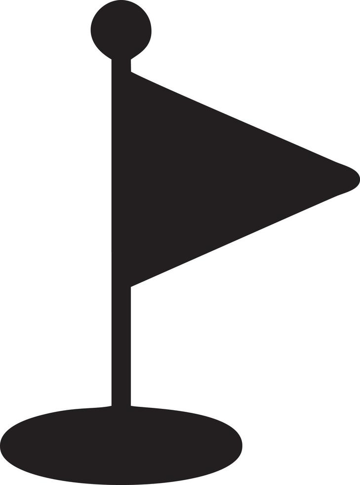 Flag icon symbol vector image. Illustration of the waving flag location design image. EPS 10.