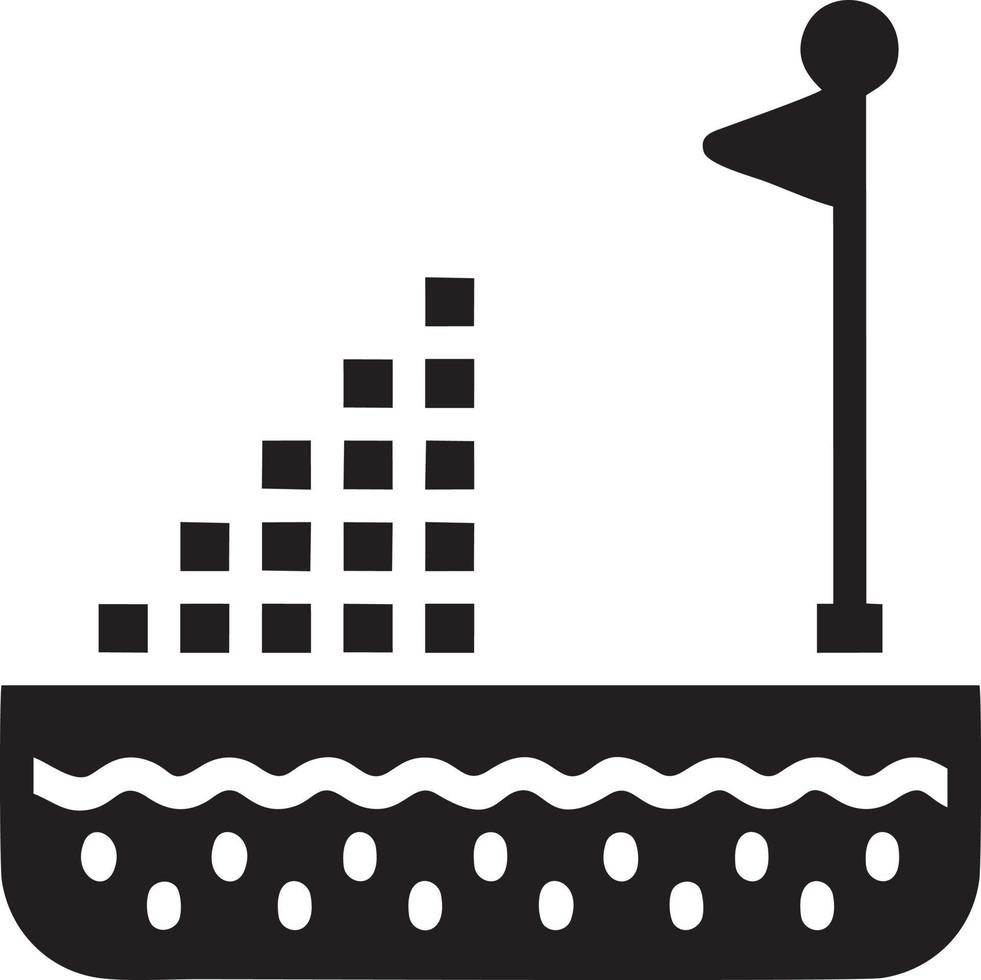 Flag icon symbol vector image. Illustration of the waving flag location design image. EPS 10.