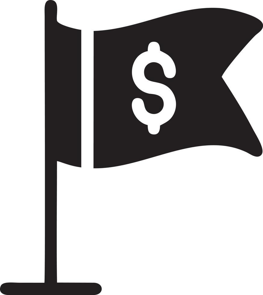 Flag icon symbol vector image. Illustration of the waving flag location design image. EPS 10.