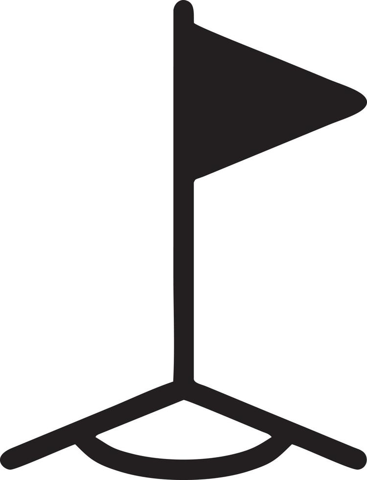 Flag icon symbol vector image. Illustration of the waving flag location design image. EPS 10.