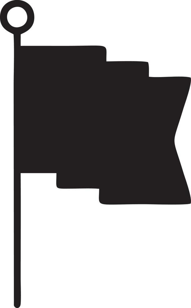 Flag icon symbol vector image. Illustration of the waving flag location design image. EPS 10.