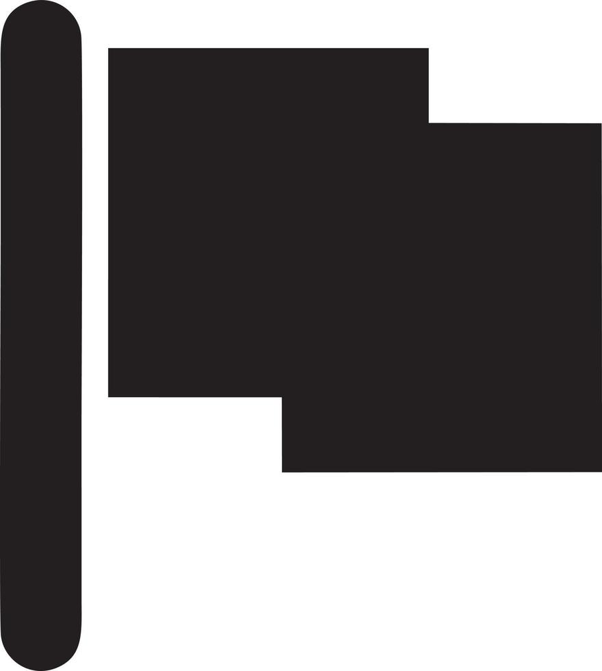 Flag icon symbol vector image. Illustration of the waving flag location design image. EPS 10.