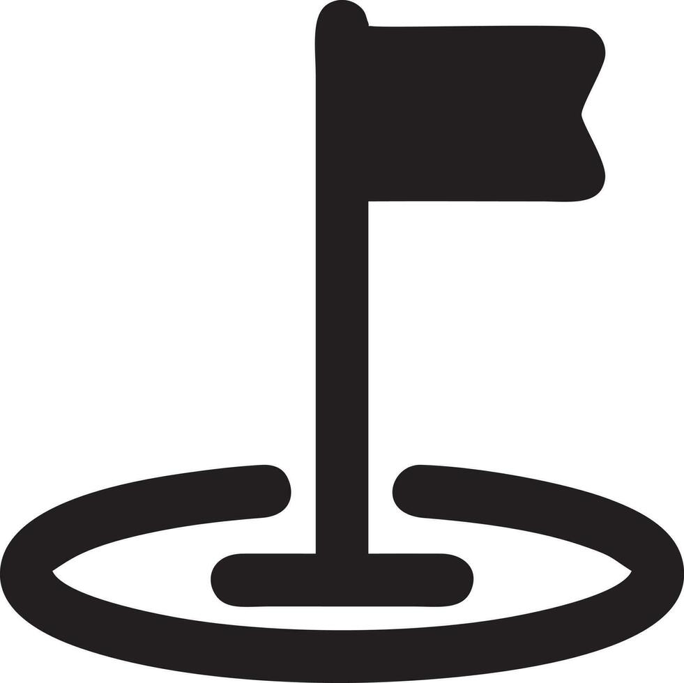 Flag icon symbol vector image. Illustration of the waving flag location design image. EPS 10.
