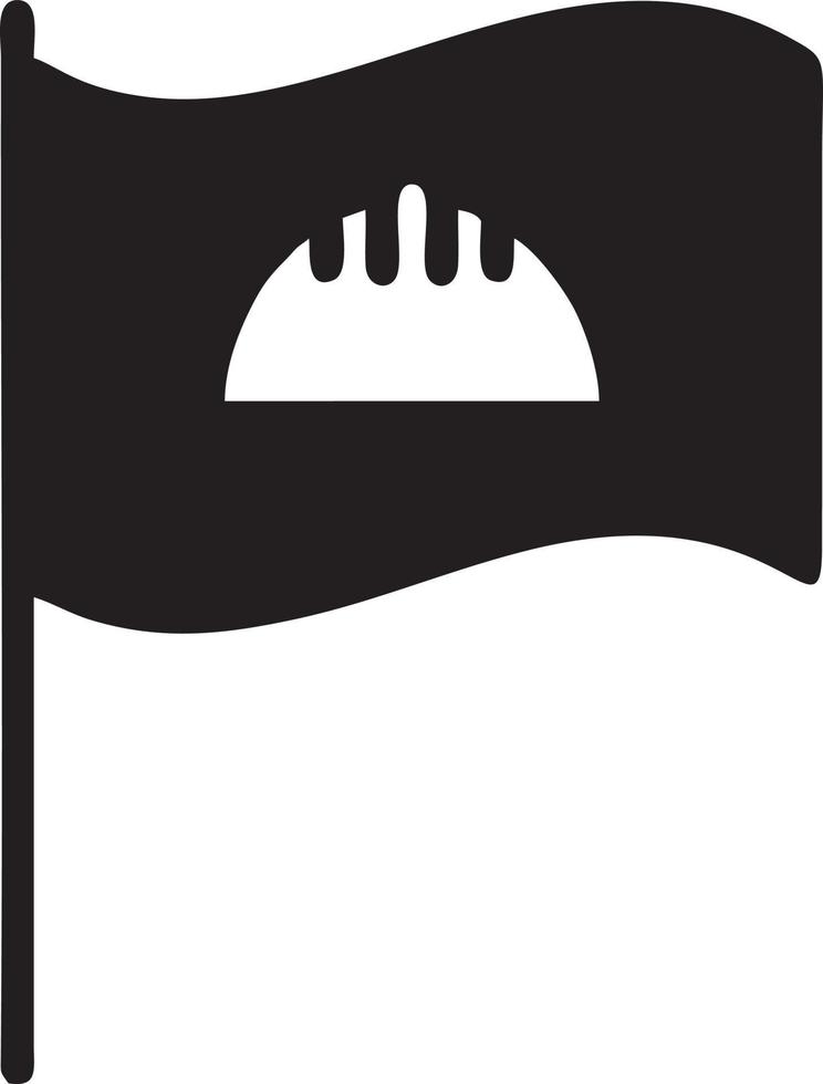 Flag icon symbol vector image. Illustration of the waving flag location design image. EPS 10.