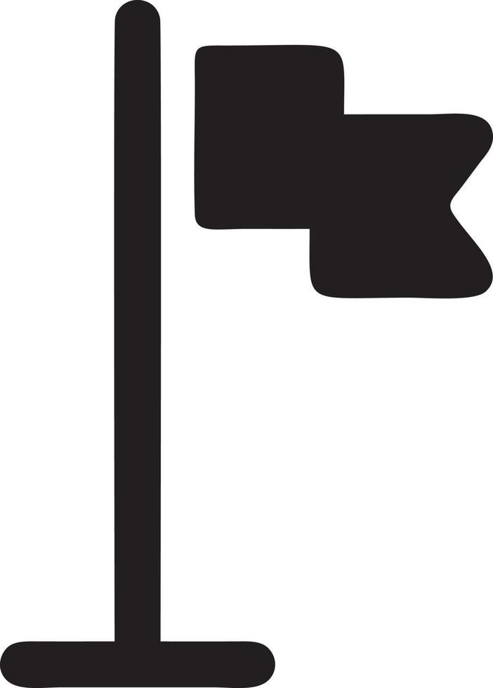Flag icon symbol vector image. Illustration of the waving flag location design image. EPS 10.