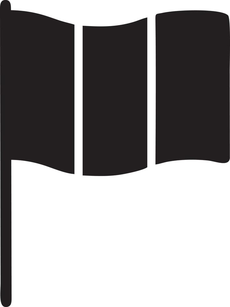 Flag icon symbol vector image. Illustration of the waving flag location design image. EPS 10.