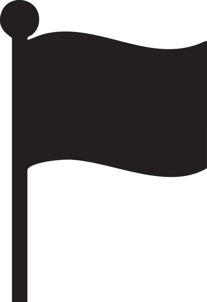 Flag icon symbol vector image. Illustration of the waving flag location design image. EPS 10.