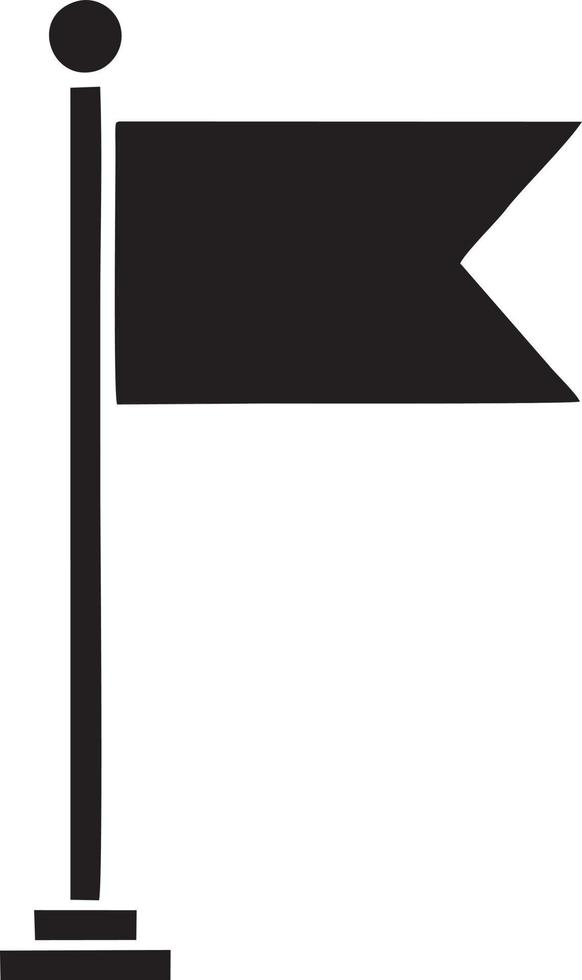 Flag icon symbol vector image. Illustration of the waving flag location design image. EPS 10.