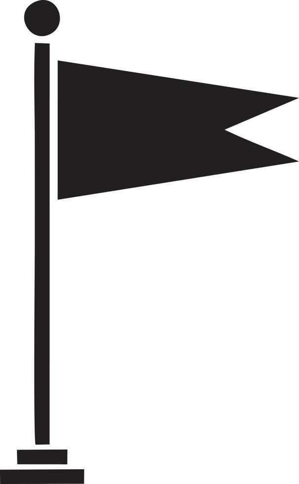 Flag icon symbol vector image. Illustration of the waving flag location design image. EPS 10.