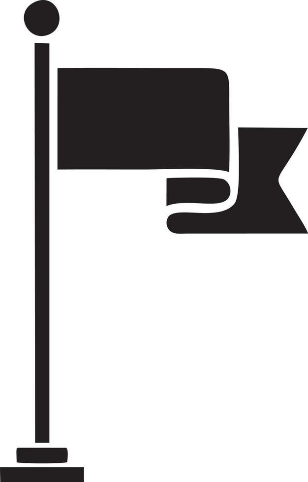 Flag icon symbol vector image. Illustration of the waving flag location design image. EPS 10.