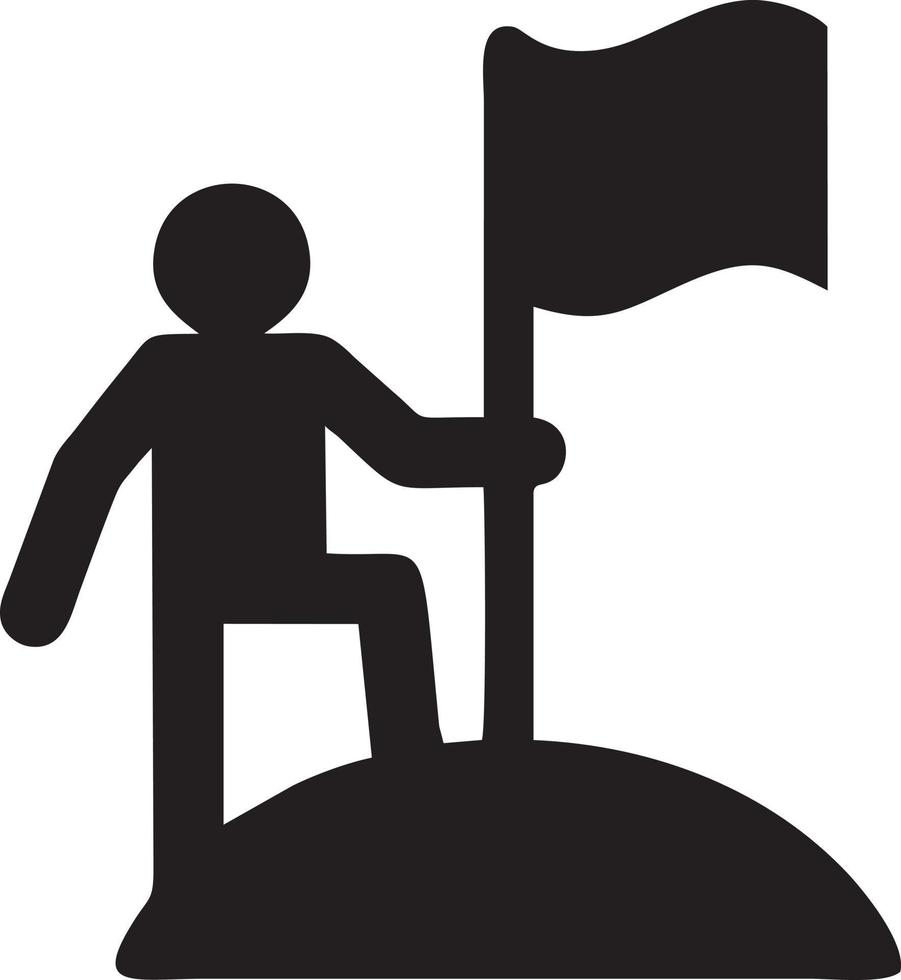 Flag icon symbol vector image. Illustration of the waving flag location design image. EPS 10.