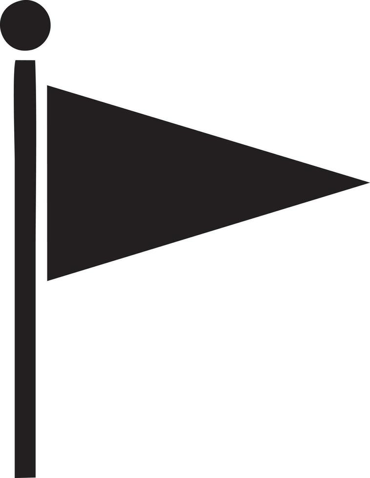 Flag icon symbol vector image. Illustration of the waving flag location design image. EPS 10.