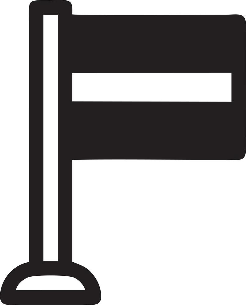 Flag icon symbol vector image. Illustration of the waving flag location design image. EPS 10.