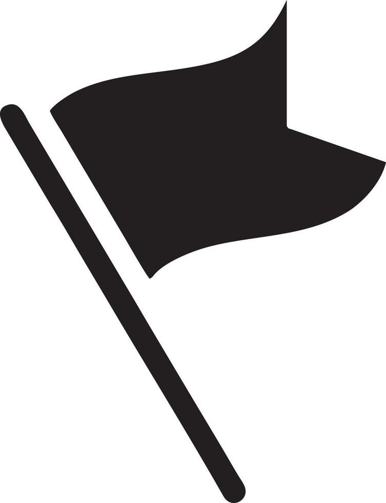 Flag icon symbol vector image. Illustration of the waving flag location design image. EPS 10.